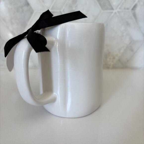 Rae Dunn Eek Ghost Mug with Hat and Pumpkin Basket New White - Picture 4 of 10